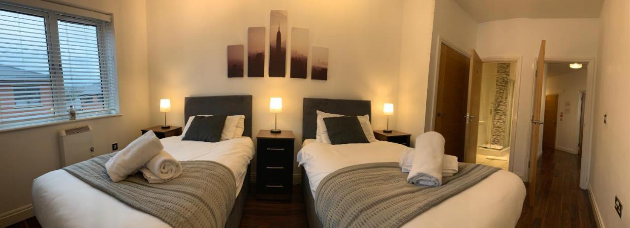 Zen Quality Beautiful 2 Bedroom Apartment With Free Parking And Wifi Close To Alexander Stadium Birmingham Bagian luar foto